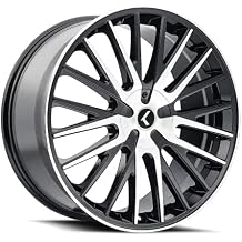 Kraze KR185 Double Down 22x8.5 5x4.5"/5x120 +38 مم أسود/حافة عجلة آلية
