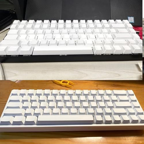 Teclas para teclados mecánicos en color blanco y perfil original 7