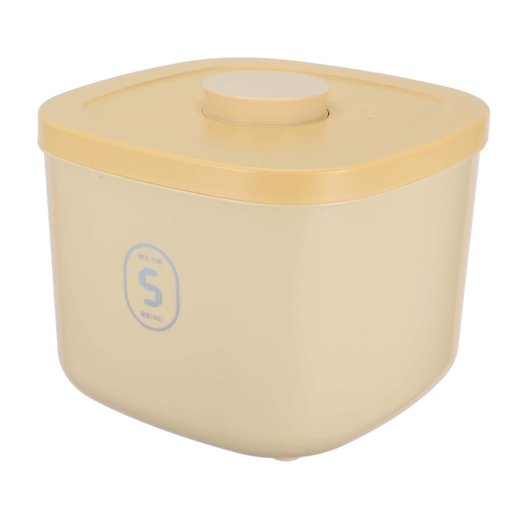 HOLIDYOYO Cat and Dog Food Storage Bin Bucket Pets Container Holder Seal Cat Food Canister Jar Airtight Household Lids Feeding Cat Food Storage Cat Food Organizer Cat Food Bin Yellow The Pet