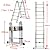 Telescoping Aluminum Ladder 12.47FT with Locking Mechanism & Anti-Slip Mat Extension Ladder A Frame(1.9+1.9m) with EN131 Certified Folding Telescopic Ladder for Indoor Outdoor Work Max. Load 330lb