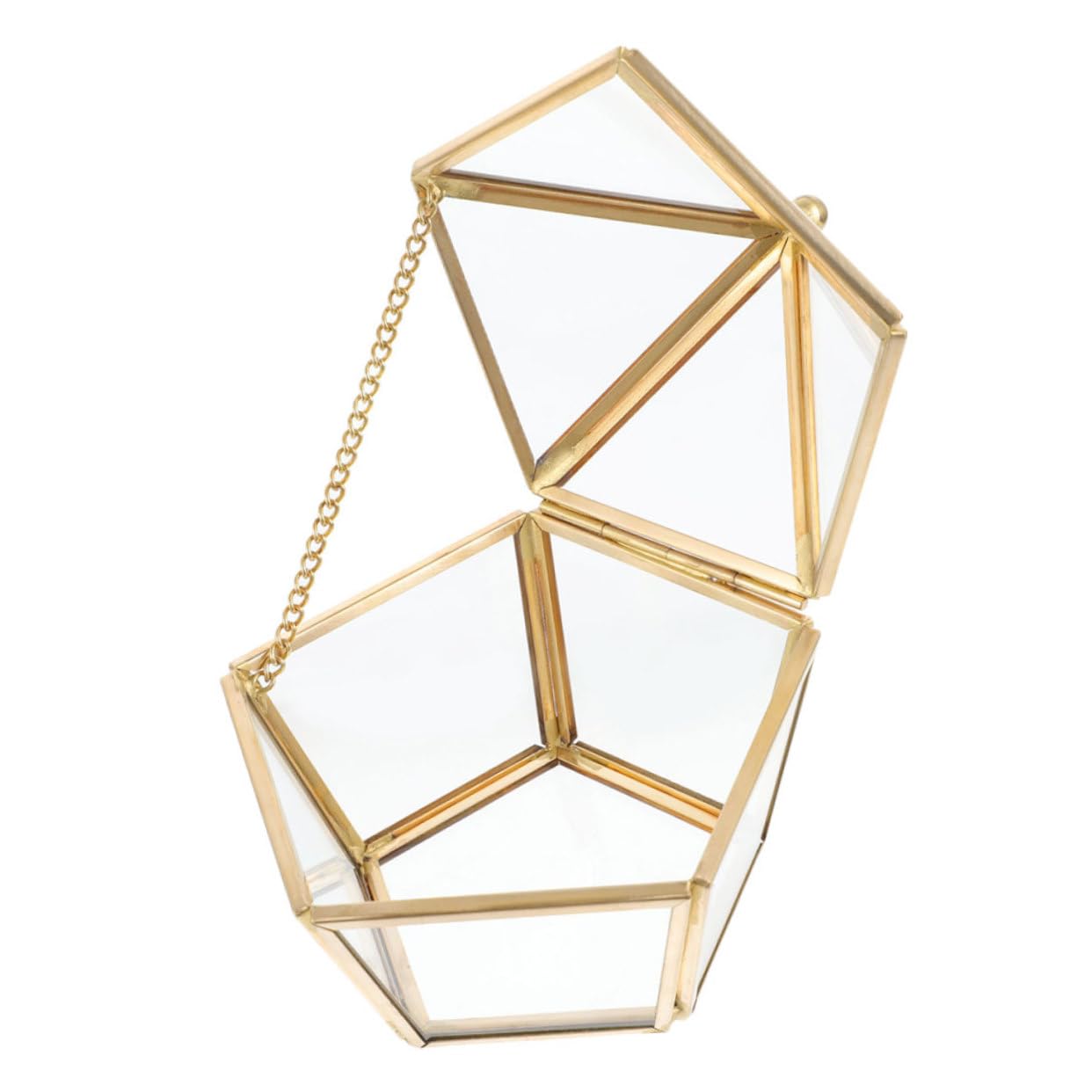Boîte à bijoux en verre à offrir, coffret rétro précieux pour boucles d'oreilles