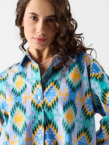 Image of The Souled Store TSS : Purple Heather Women and Girls Regular Fit Full Sleeves Cotton Shirt (225321)