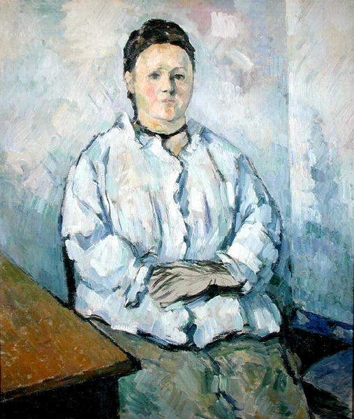 Art Mural Portrait de Madame Cézanne Impression Poster Géant Décoration Salon 60x90