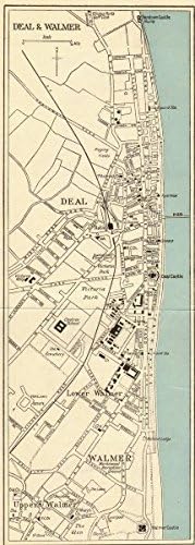 Map Of Walmer Kent Kent. Deal & Walmer Town Plan - C1960 - Old Antique Vintage Map - Printed  Maps Of Kent : Amazon.co.uk