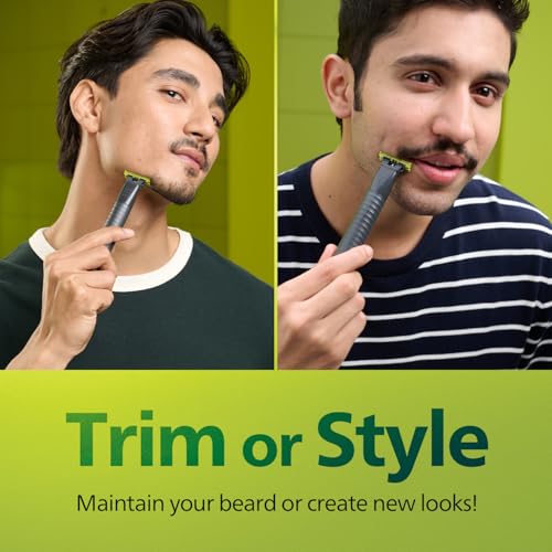 PHILIPS Store Philips One Blade Face Hybrid Trimmer & Shaver QP1424/10 - Image 4