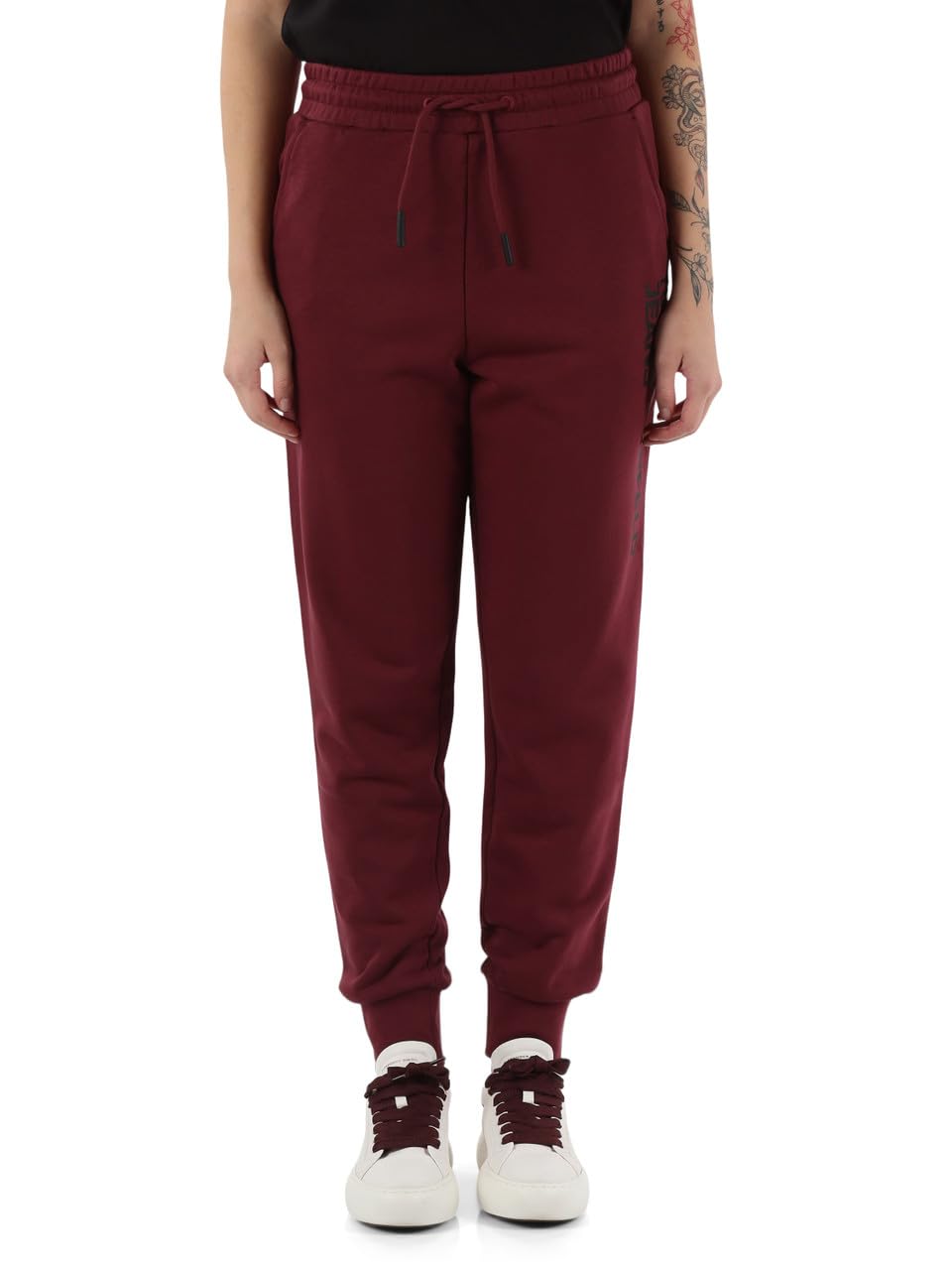Karl Lagerfeld Jeans Donne Text Logo Slim Sweatpant