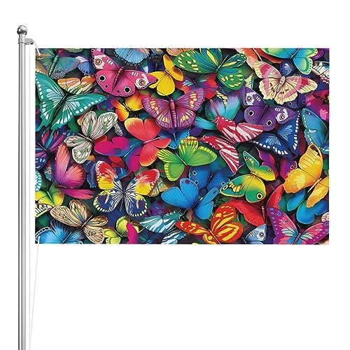 Drapeau papillon 1,2x1,8m en polyester résistant aux UV