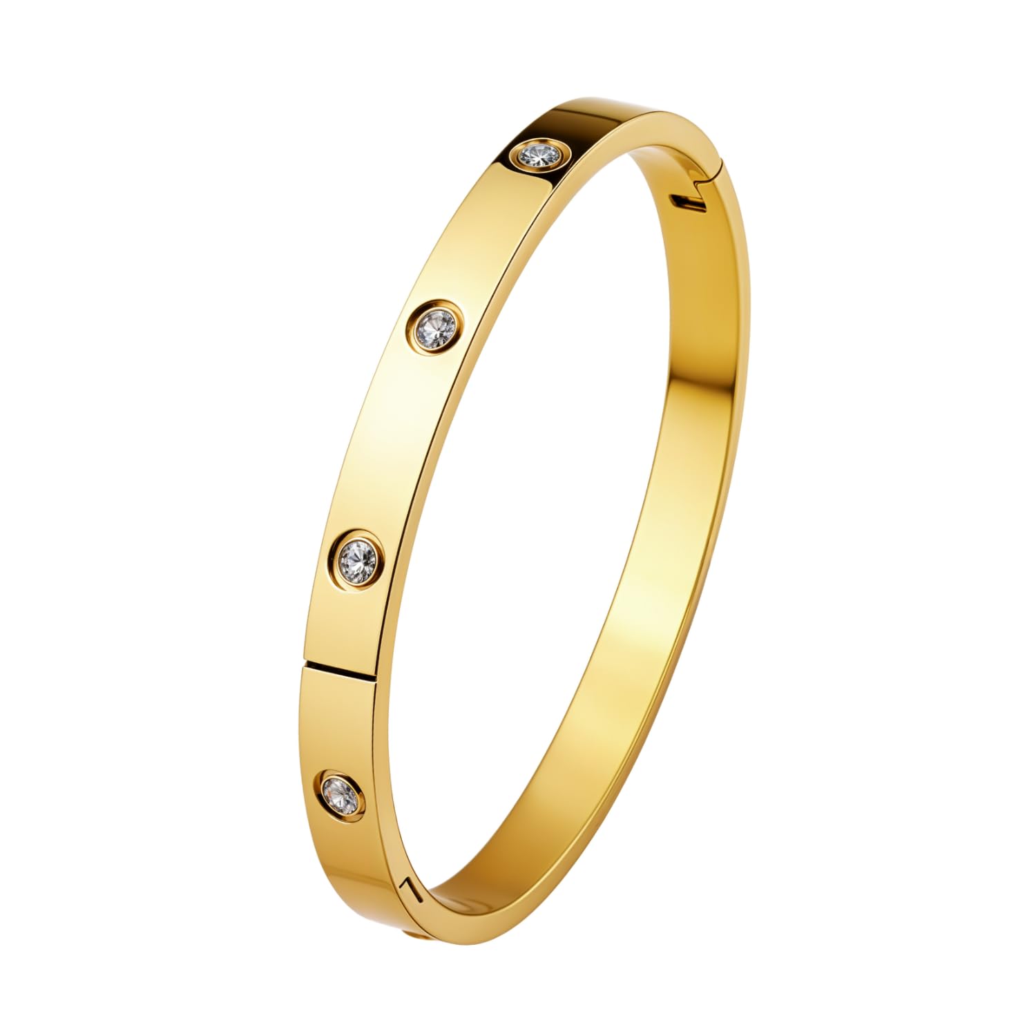 HighSpark Gold Bracelets for Women | 18K Gold Plated Stainless Steel Bracelet for Women | Lovely Gift