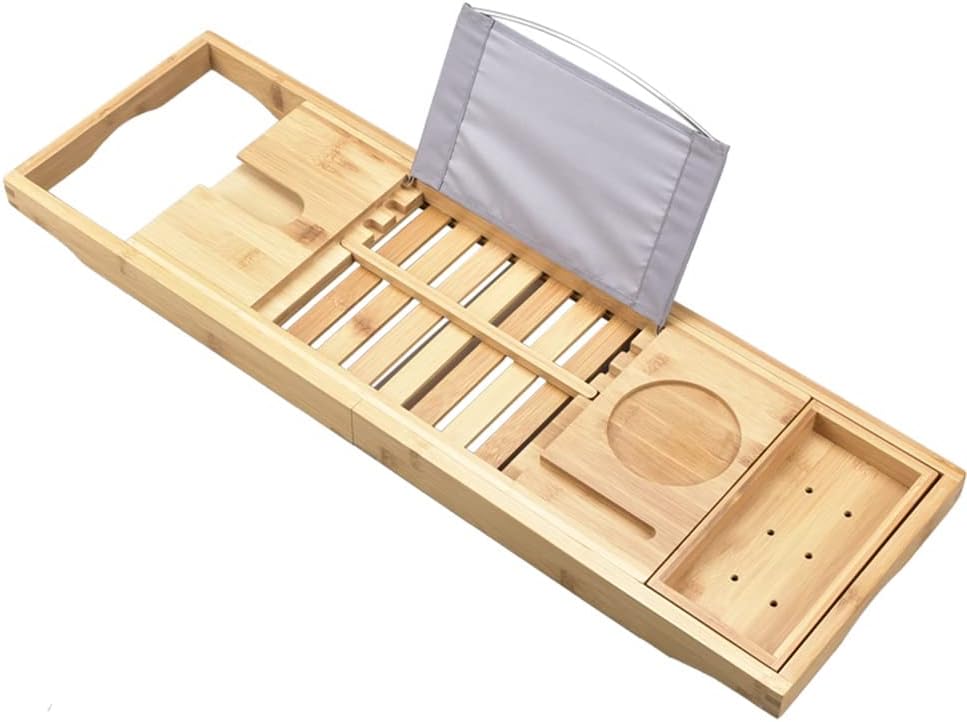 Bath Telescopic Bathtub Rack Mobile Phone Bracket Multi-Functional Storage Shelf