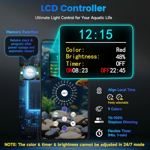 Fonction de mémorisation pour cet éclairage LED d’aquarium WRGB fishkeeper - 3