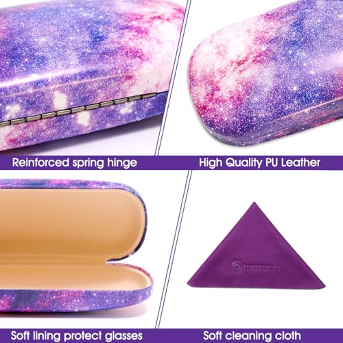 Image of PERFECTSIGHT Hard Shell Eyeglasses Case, Kawaii Protective Glasses Case for Kids, Cute Eyeglass Case for Women Men Girls