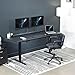VIVO Electric Height Adjustable 71 x 30 inch Memory Stand Up Desk, Black Table Top, Black Dual Motor Frame with Preset Controller, 2B Series, DESK-KIT-2B7B
