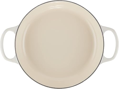 Miniatura 8 de Le Creuset Signature Cacerola de hierro fundido esmaltado, 3.5 cuartos de galón, color verde azulado oscuro (Deep Teal)