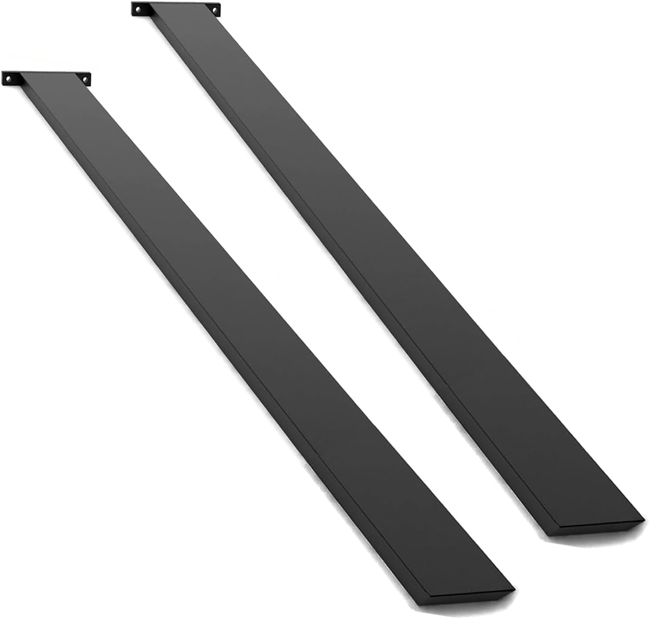 Hidden Island Countertop Support Bracket 2 Pack Black 44 Inch Heavy Duty Granite Countertop Bracket Iron Island Support Brackets for Granite Quartz Wood 44 inch Black-2 Pack
