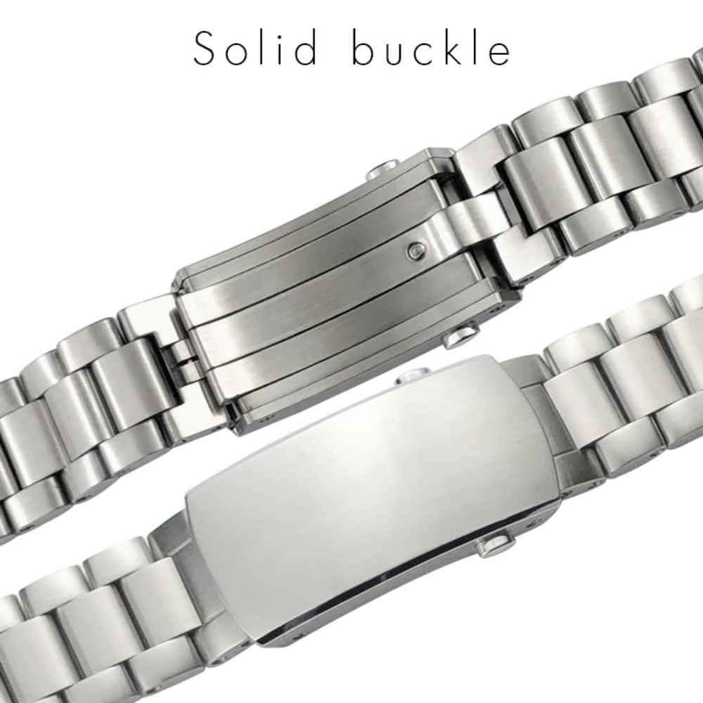 Cinturini per Orologi in Acciaio Inossidabile 904l da 21 mm Adatti per Cinturino da Uomo in Argento Massiccio 600 GMT