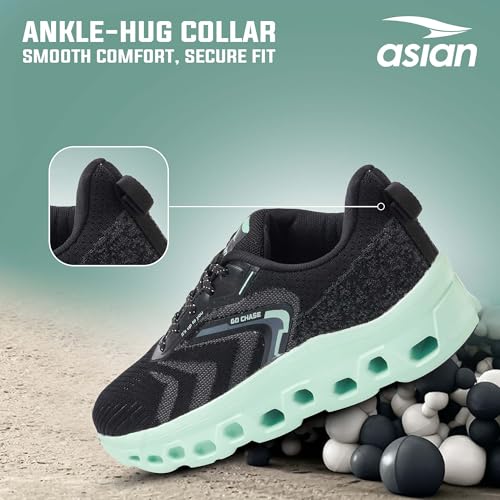 Image of ASIAN Powerplay-28 Running Shoes for Men | Memory Foam Lightweight Shoes with Air Coil Sole Technology | Ideal for Running, Training