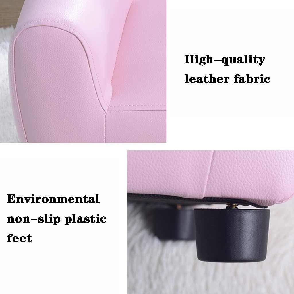 Couch Cute Cartoon Animal Shape Mini Sofa Chair Bedroom Reading Corner Boy and Girl Princess Backrest Armchair Birthday Present (Color : Blue C Size : 52.5cm) (Pink B 52.5 x 42 x 52 cm)