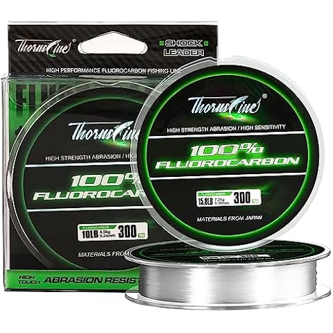 ThornsLine 100% Pure Fluorocarbon Fishing Line Cover