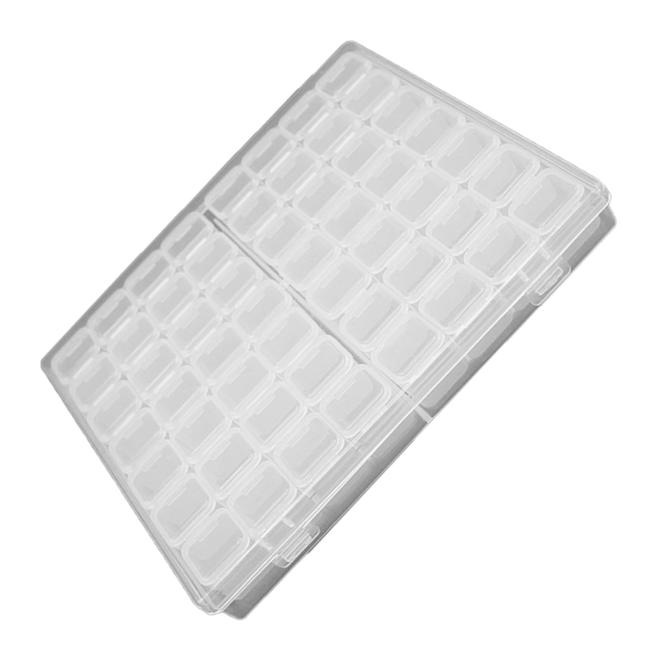 CRILSTYLEO Caja storage box estuche para guardar maquillaje organizador bisuteria organizador manicura organizadores de joyas recipiente transparente para pendientes páginas