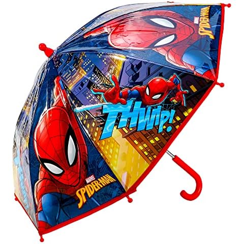 TDL Spiderman Umbrella Kids Childrens Brolly POE Dome Spider-Man Folding Stick Umbrella Cover