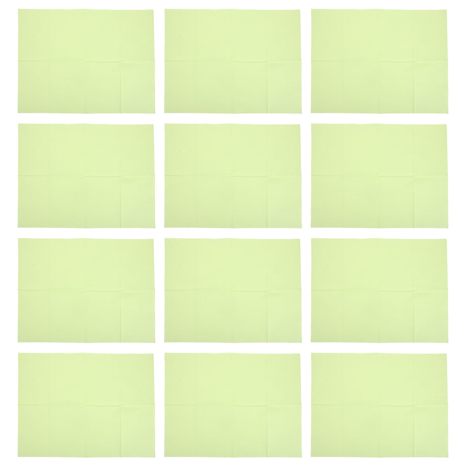 125 Pezzi Bavaglini Monouso in Carta Verde 43X33 CM Tappetino Assorbente per Manicure e Tatuaggi Protezione Igienica per Cliniche Dentali Centri Estetici e Studi Nail Art