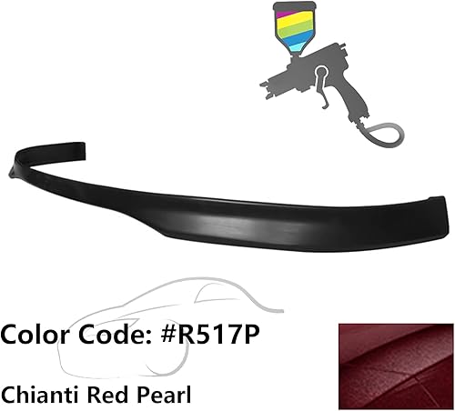 Miniatura 10 de IKON MOTORSPORTS, Borde de parachoques delantero compatible con Honda Civic 1999-2000, alerón de borde de parachoques delantero, divisor de mentón