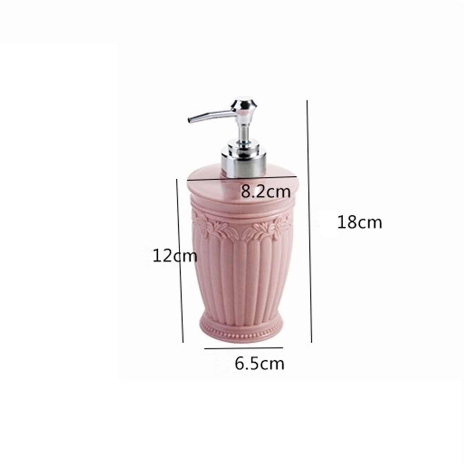 Bellissimo dispenser di sapone ricaricabile in plastica per bagno, cucina, bottiglie con pompa per liquidi, decorazione da bagno (blu)