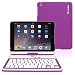 iPad Mini 1 / 2 / 3 360 Rotatable Keyboard Case, Snugg - Ultra Slim Keyboard Cover Case with Bluetooth Connectivity (Purple) For Apple iPad Mini 1 / 2 / 3 Retina