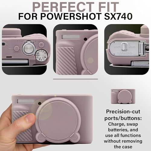Funda de silicona para cámara Canon Powershot SX740/SX730 miniatura 3