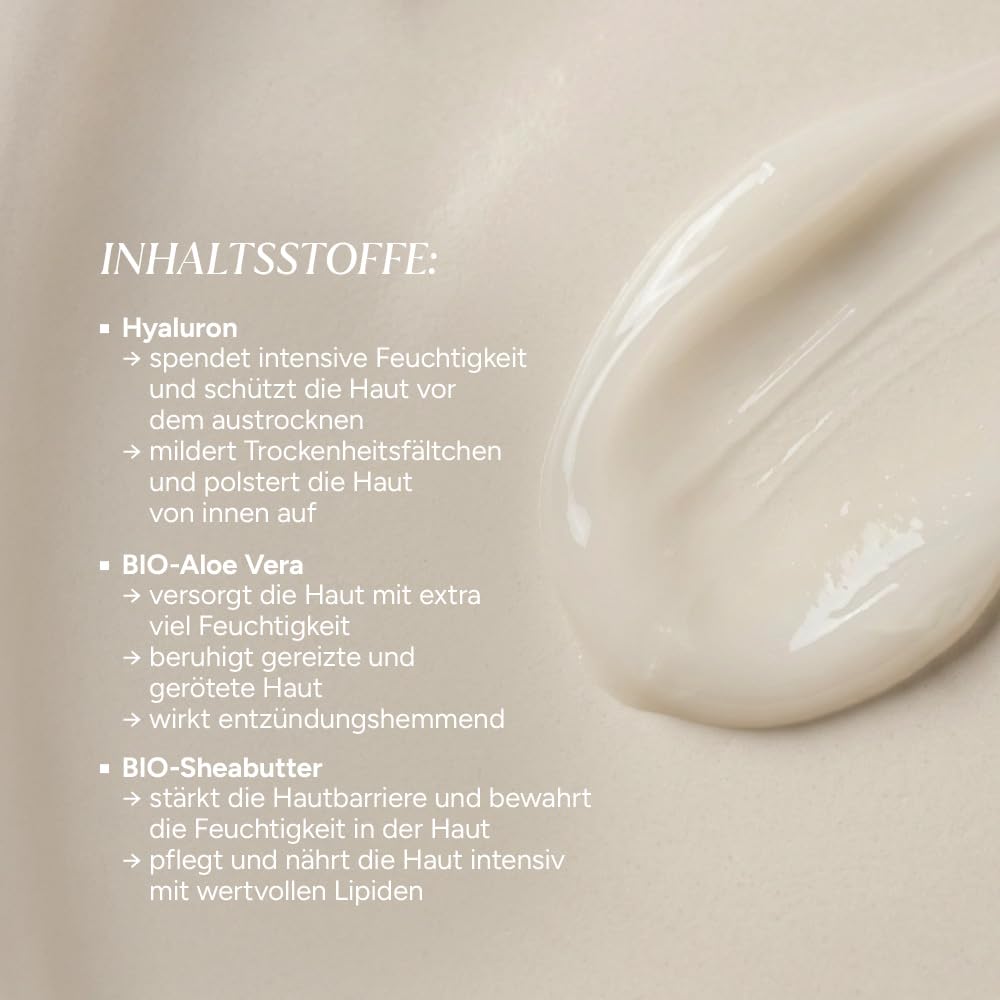 JUNGLÜCK Set Poren verfeinern | Reinigungsgel 100ml + Niacinamid Serum 30ml + Hyaluron Creme Leicht 50ml – mit 10% Niacinamid & Hyaluron