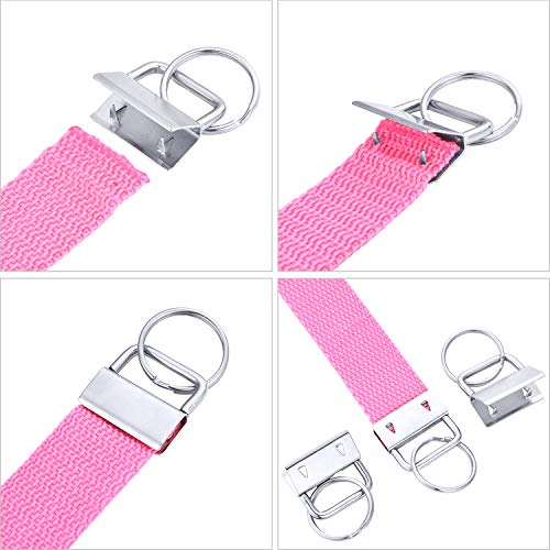 image for SATINIOR Key Fob Hardware Key Chain Fob Wristlet Hardware with Key Rin