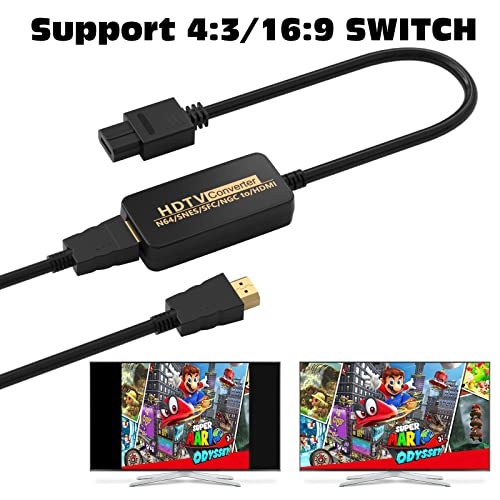 Convertidor N64 a HDMI con cable para consolas NGC y Super NES de Nintendo 4