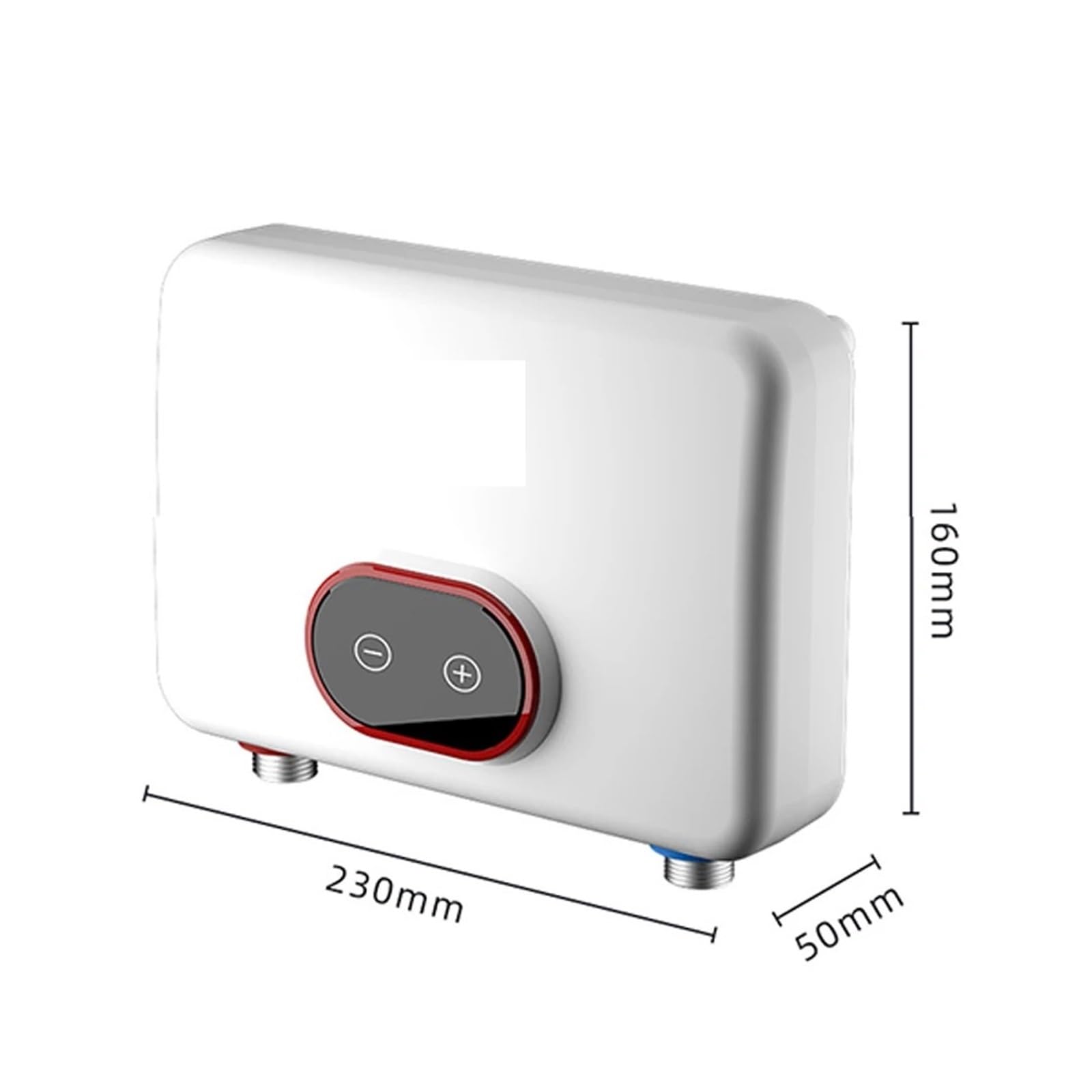 Natychmiastowy podgrzewacz wody, 5500W Natychmiastowy Elektryczny Podgrzewacz Wody LED Cyfrowy Wyświetlacz Bezzbiornikowy Ochrona Przed Przegrzaniem Łazienka Wanna Zestaw Prysznicowy