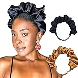 Yllivnicm Headbands for Women for Washing Face,Boho Printed Non Slip Hair Band Sport Yoga Running Elastic Headwraps Hair for Girls Cute Hair Accessories 2 pack