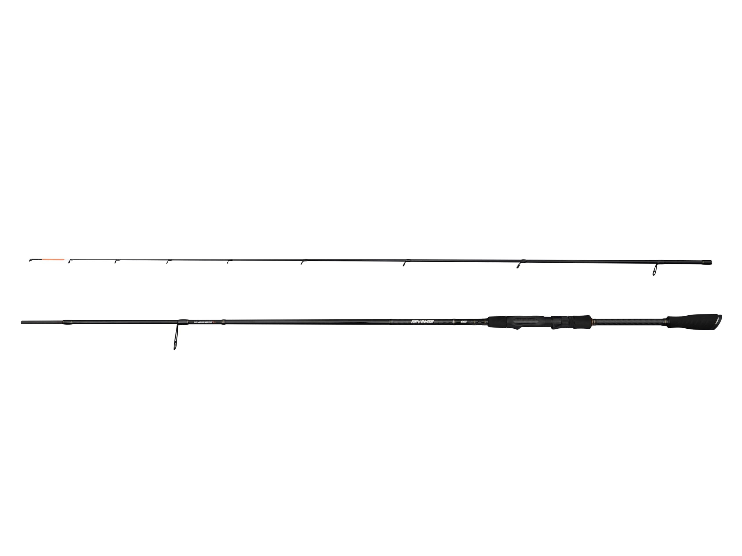 Savage Gear Revenge SG2 Drop Shot Angelrute | Süßwasser-Spinnrute für Barsch, Forelle und Zander | Soft Lure Control | 24+30T Carbon Blank | Mehrere Größen