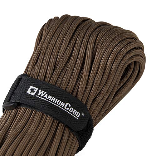 Titan WarriorCord | Dark Earth | 103 Continuous FEET | Exceeds Authentic MIL-C-5040, Type III 550 Paracord Standards. 7 Strand, 5/32