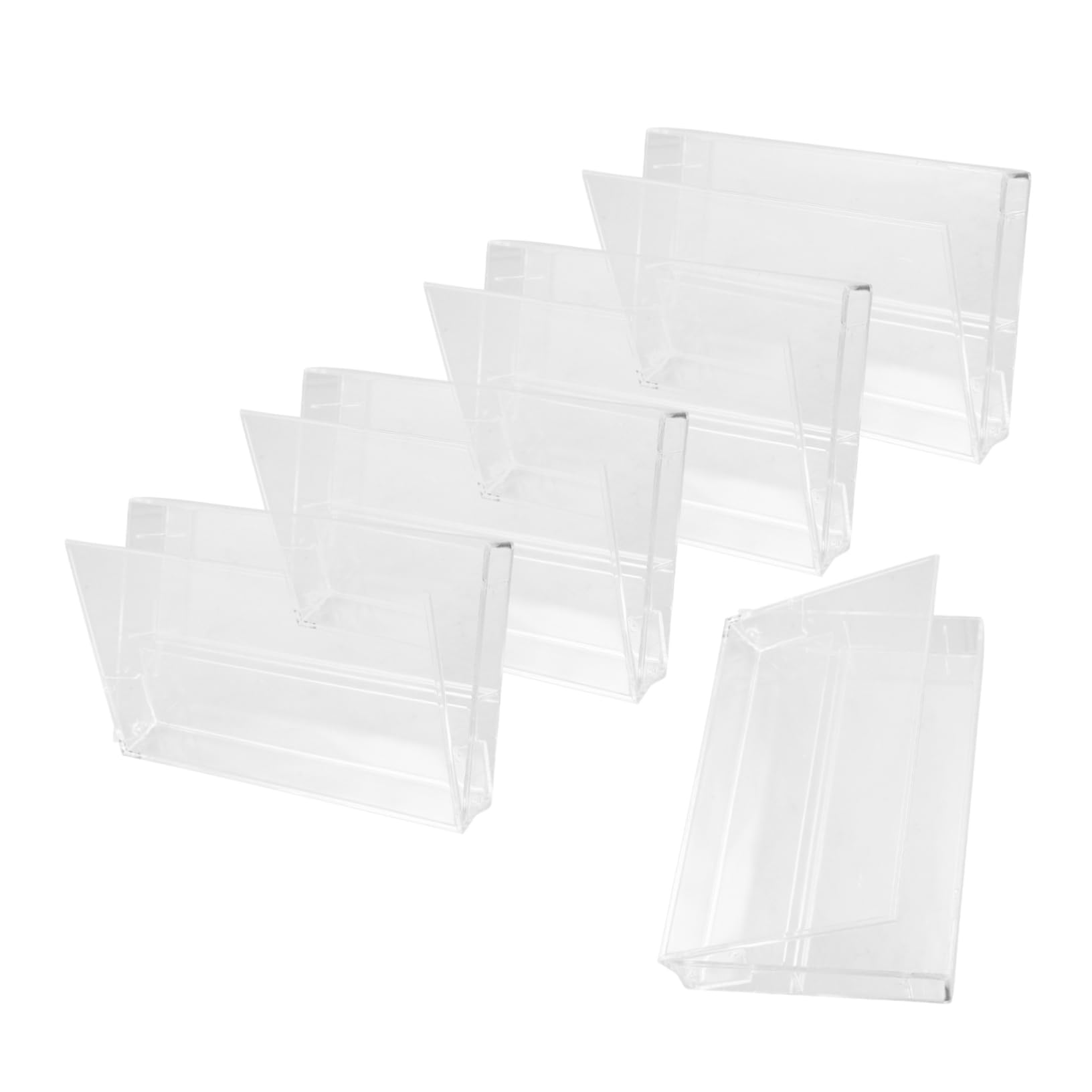 GAROZATION 5pcs Vintage Cassette Tape Case Clear Audio Storage Box Plastic Organizer for Music Tapes for Collectors and Robust Against Dust and Damage