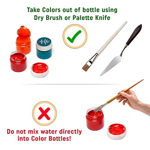 Image of Flash Water Colours For Painting-Painting Kit for Kids Artists Professionals Hobby Painters-Matt Finish Rich Pigments Non Toxic Watercolor Set-15 ml each (Set of 12)