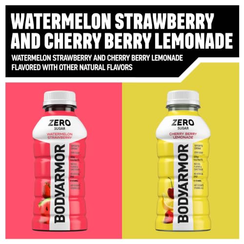 Image of BODYARMOR ZERO Watermelon Strawberry /Cherry Lemonade Variety, 12 Oz (16 Pk)