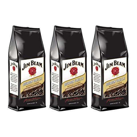 Jim Beam Bourbon Vanilla Bourbon Flavored Ground Coffee, 3 bags (12 oz ea.) Cover