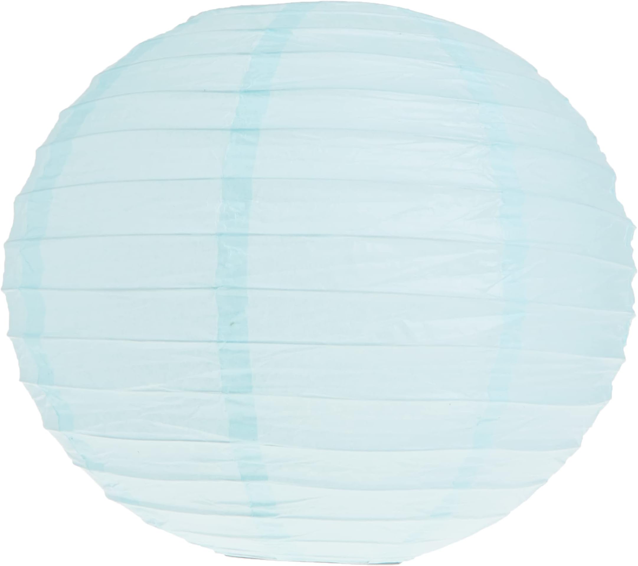 Weddingstar Round Paper Lantern, 12", Aqua Blue