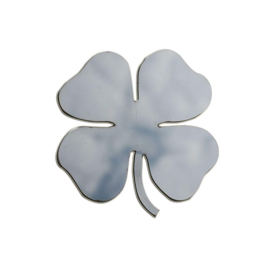 Polished Four Leaf Clover Emblem Decal Set [2pcs]