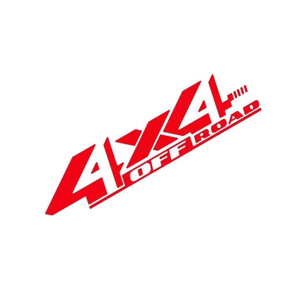Car 4x4 Off Road Sticker Pickup Truck Vinyl Decor Decal(Glossy Red,1 Piece)