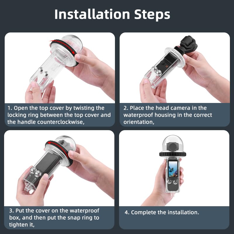 Waterproof Camera Housing Case Diving Protective Case Cover for Go-pro Hero 9 10 Black Action Camera Accessories