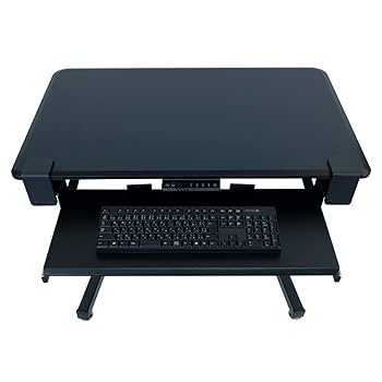 昇降式パソコンスタンド 黒 Amazon.co.jp: WALLCOM 電動式昇降デスク スタンディングデスク
