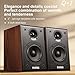 PAIYON Q1 50W Passive Bookshelf 8 Ohm Speakers HiFi Stereo Home Audio with 2 Way 4inch Woofer 1 inch Cat-Eye Silk Tweeter(Amplifier or Receiver Required)