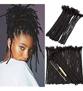 Lovenea 100% Human Hair Dreads Extensions 100 Strands 10 inch Full Handmade Locs Extensions Can B...