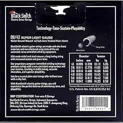 Blacksmith Pro cordes pour guitare électrique faible CALIBRE 9-42 - Les Beatles, Paul McCartney, John Lennon, RIngo Starr, George Harrison Blacksmith Pro cordes pour guitare électrique faible CALIBRE 9-42 – Image 3