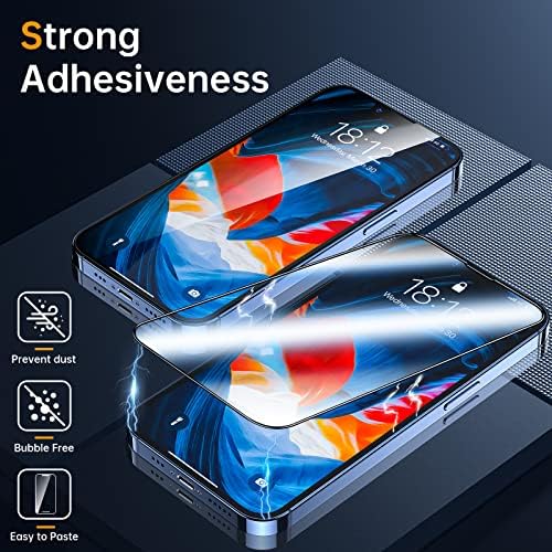 LK   Upgraded Full Coverage iPhone 14 Plus/iPhone 13 Pro Max(6.7-inch), Screen Protector Tempered Glass, [9H Tougher Shatterproof Protection] [Bubble Free] [Anti-fingerprint] [HD Clear]