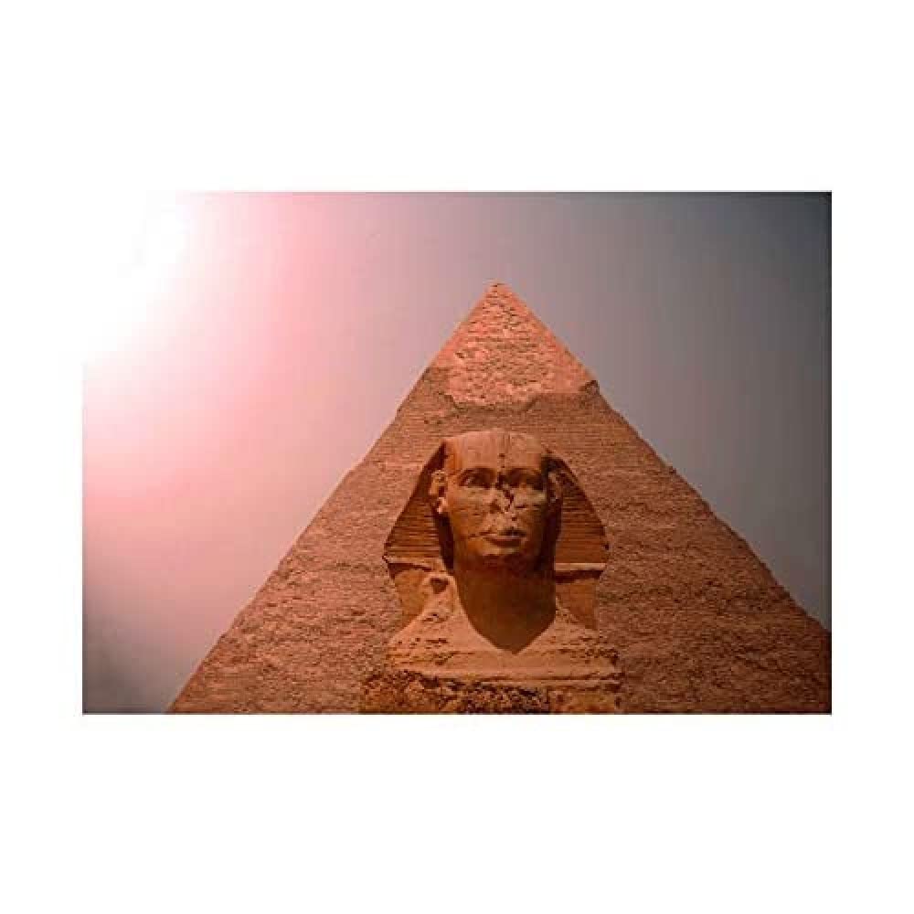 Wee Blue Coo PHOTO LANDMARK SPHINX FACE ON KHAFRE PYRAMID ANCIENT EGYPT FRAMED PRINT B12X8129